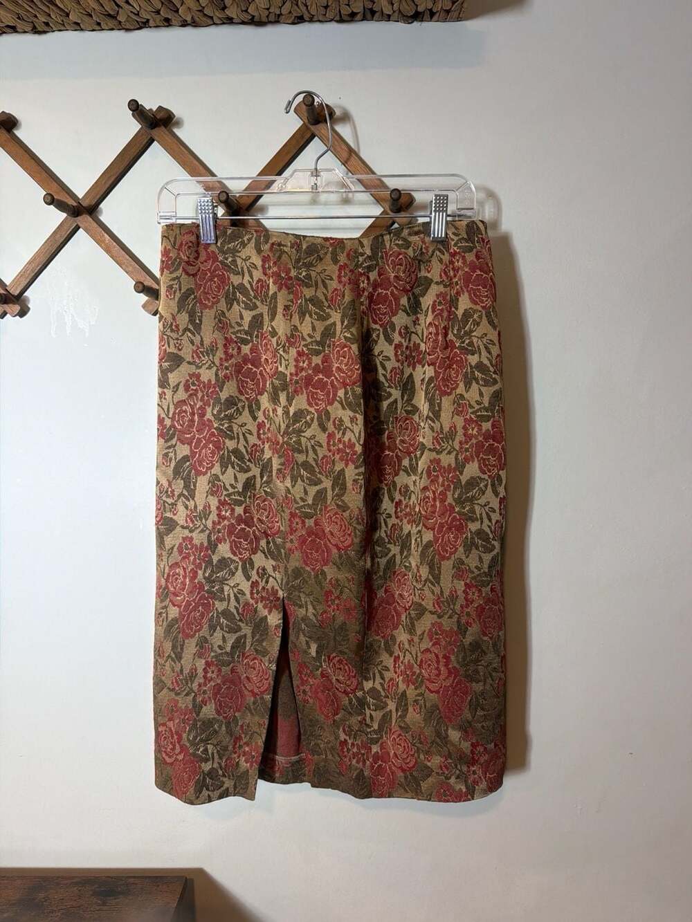 Blunauta Floral Tapestry Jacquard Pencil Skirt Size 14